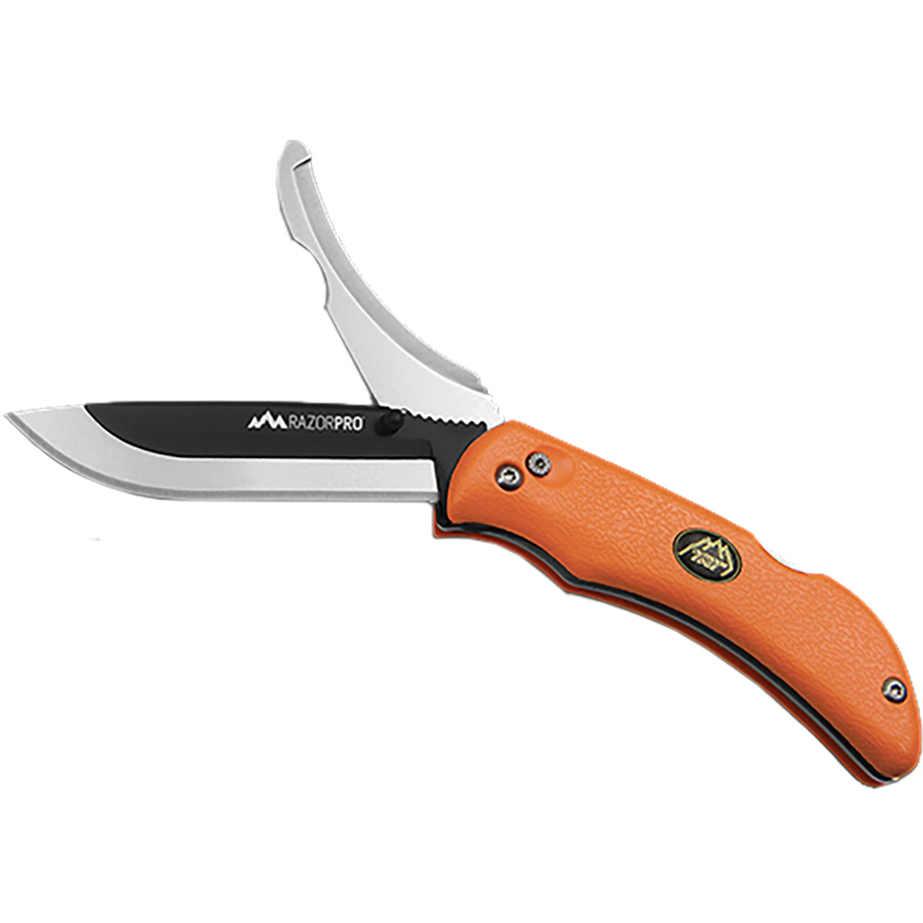 Outdoor Edge Razor Pro Folding Knife 3.5 Blade Orange Handle