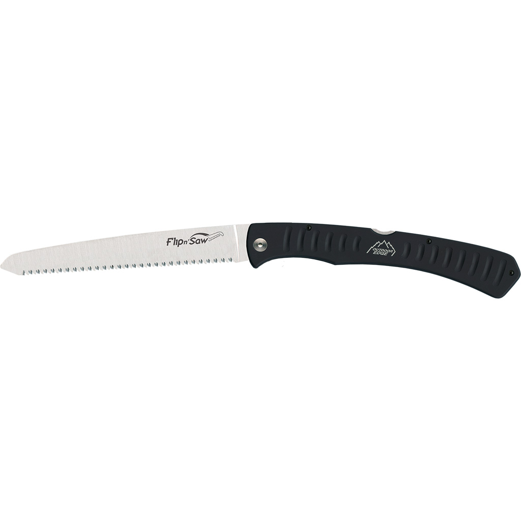 Outdoor Edge Flip N Saw 7 Inch Black With Nylon Sheath