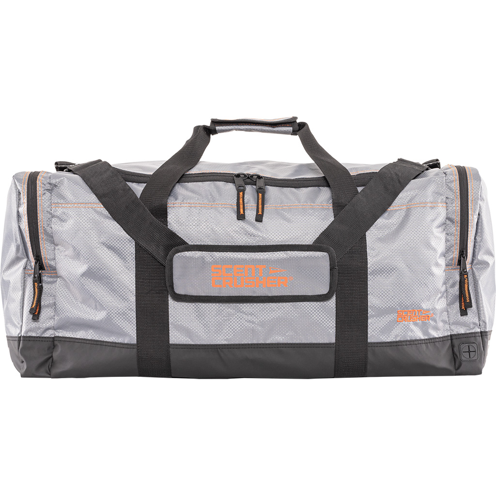 Scent Crusher Gear Duffle Bag Ozone Eliminator Grey & Black