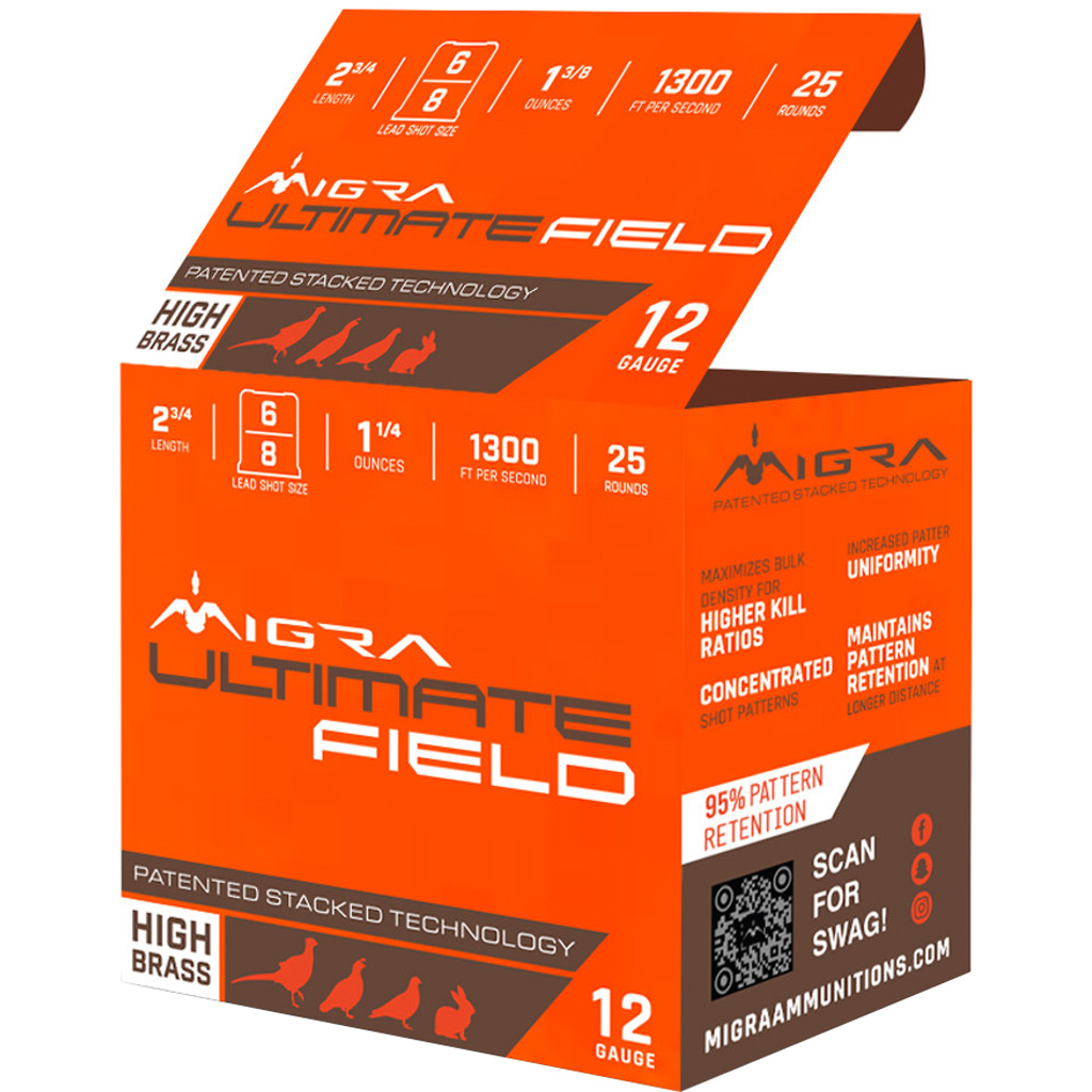 Migra Staxd Ultimate Field Shotgun Ammo 12 Ga 25 Rd