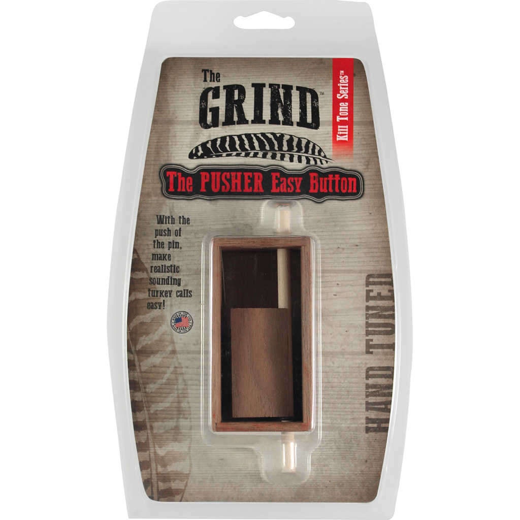 Grind the Pusher Push Button Turkey Call Walnut