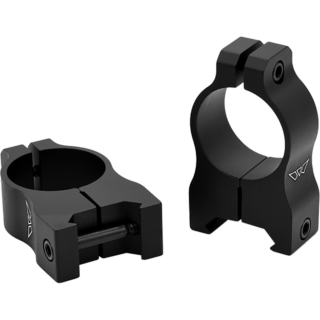 Warne Vapor Aluminum Scope Rings Matte Black 1 Inch High