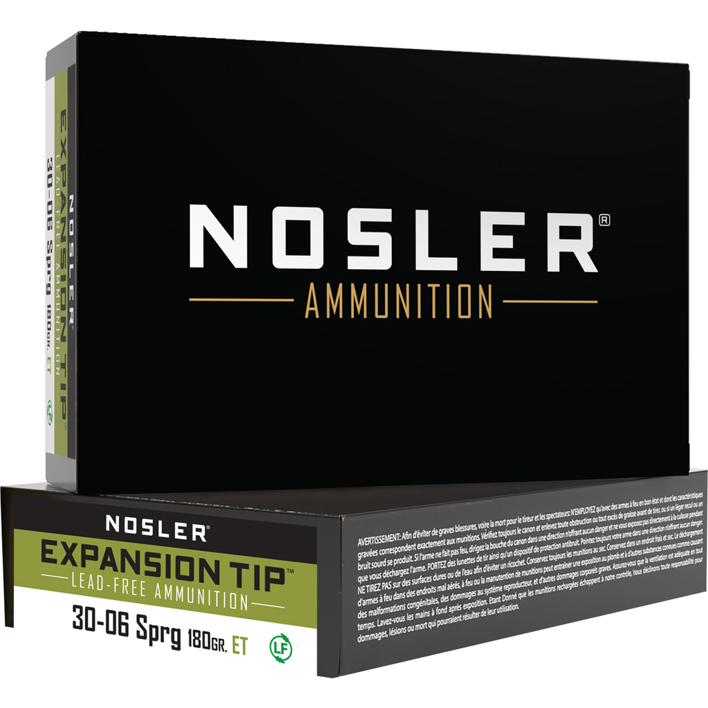 Nosler E-tip 30-06 Springfield 180 Gr 20 Rd