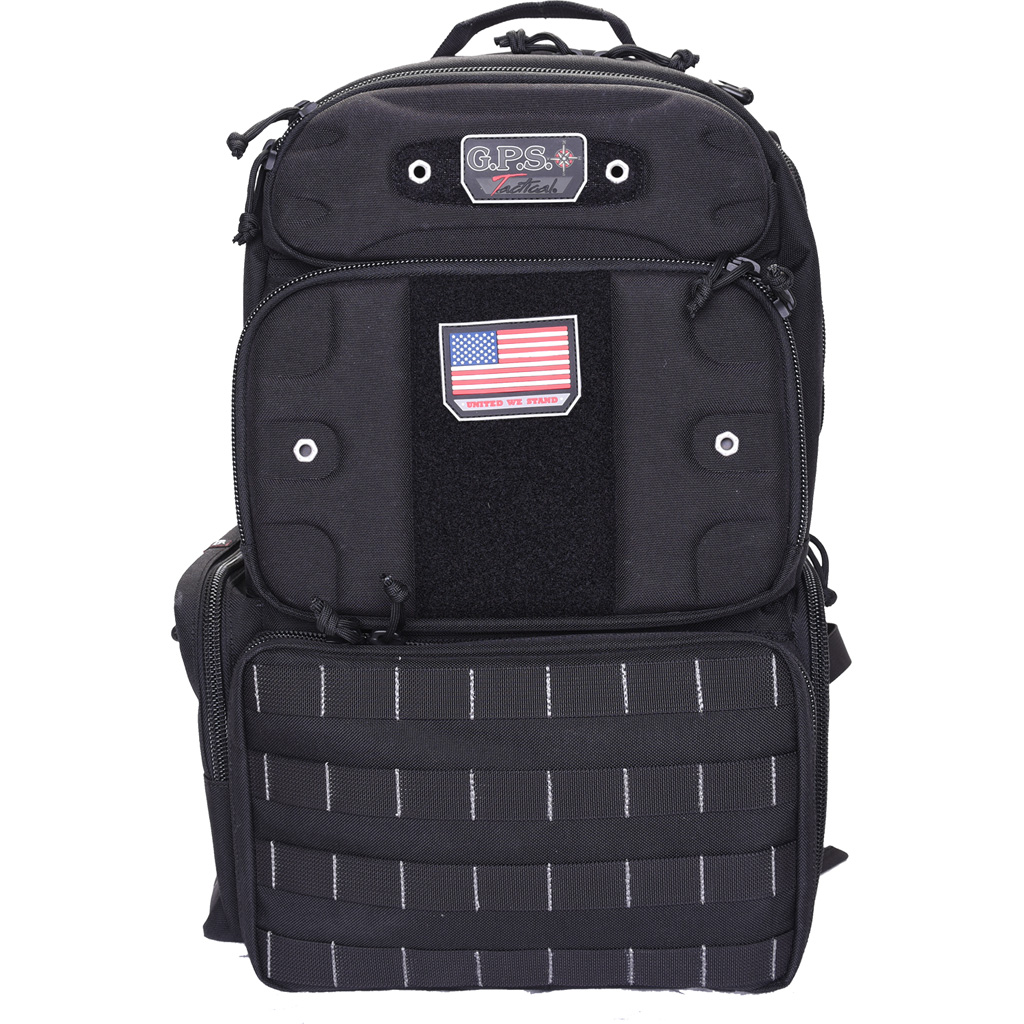 Gps Tactical Range Backpack Tall Black 4 Handguns