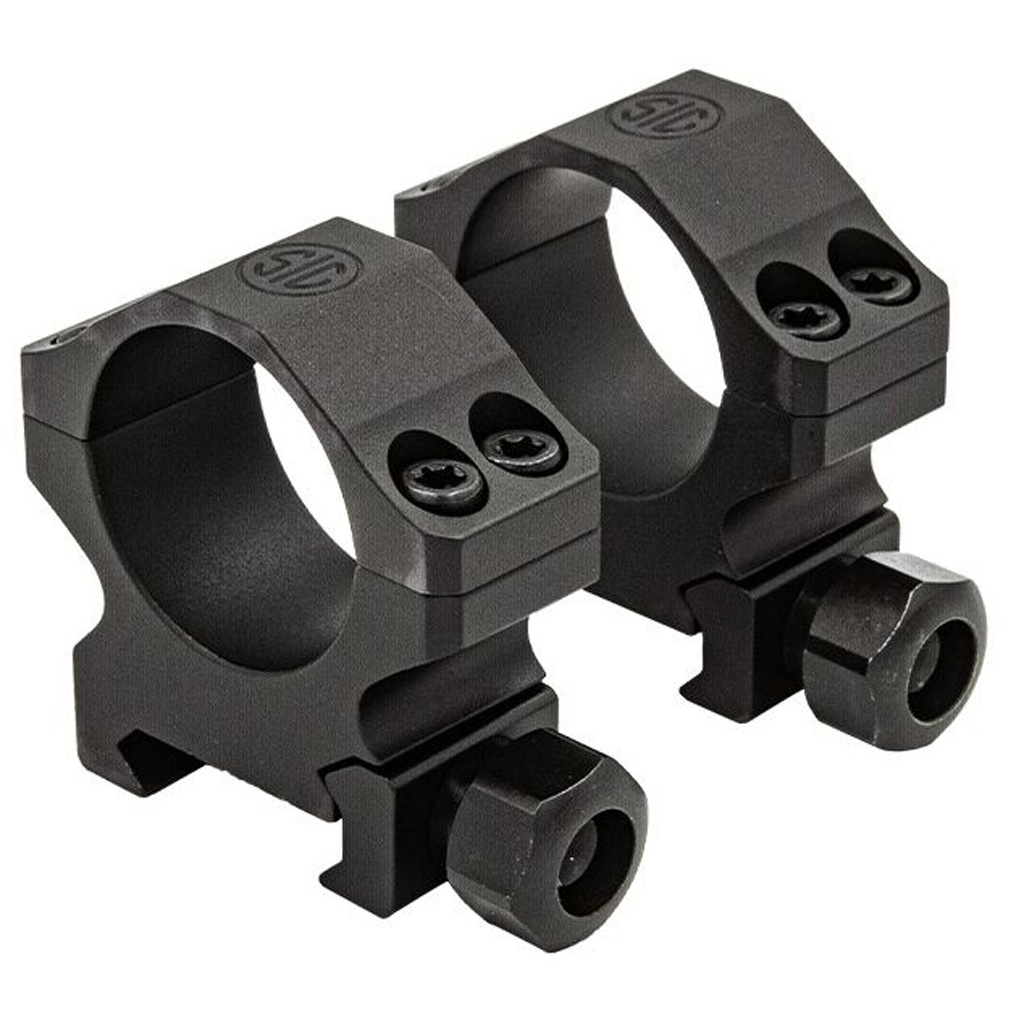 Sig Sauer ALPHA1 Hunting Aluminum Scope Rings Matte Black 30MM Extra High