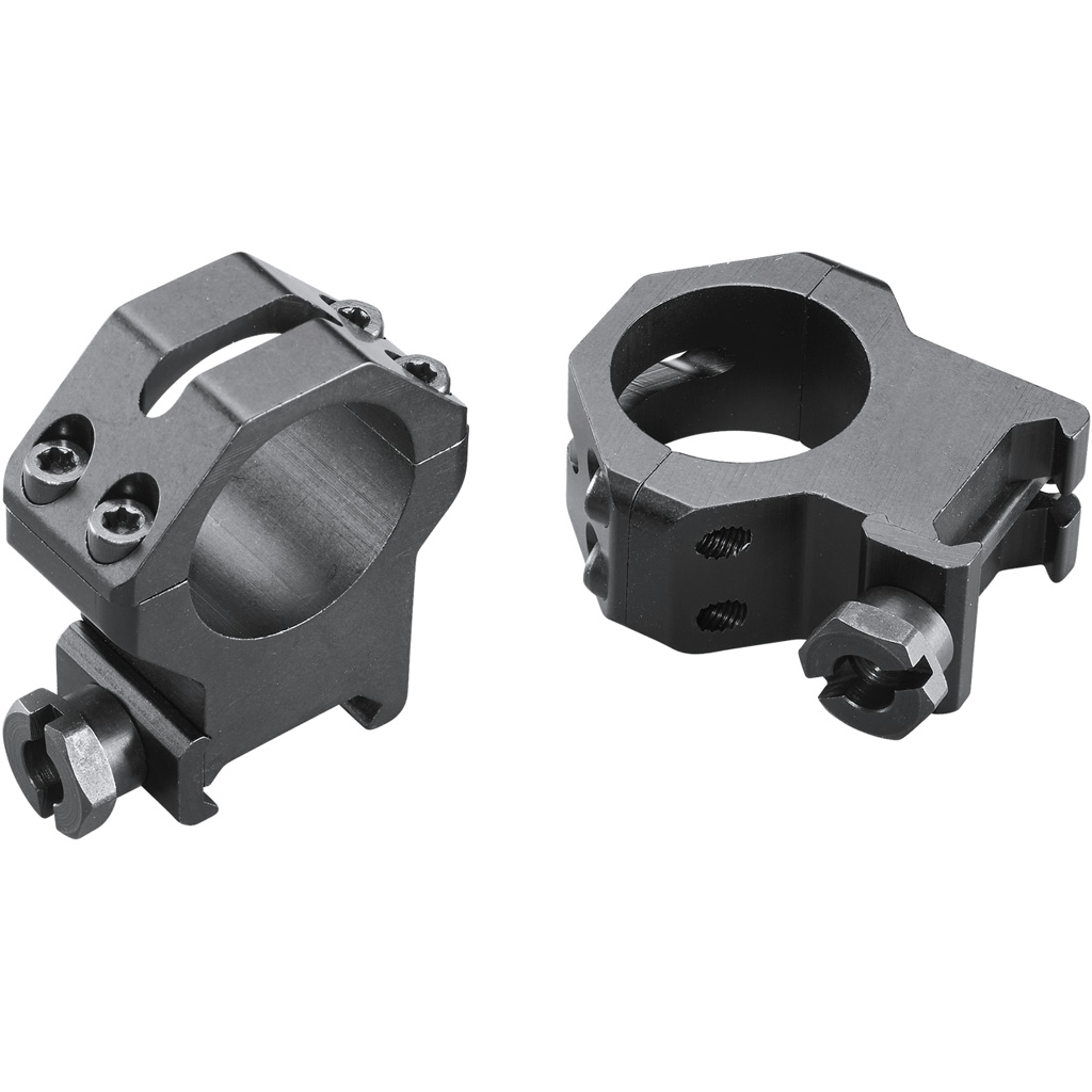 Weaver 4 Hole Tactical Rings 1 in Extra High Matte Black