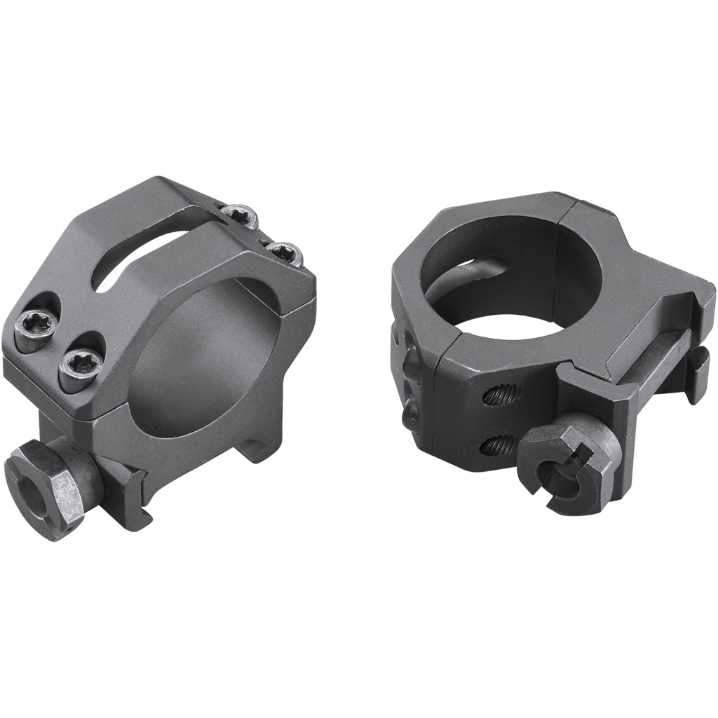 Weaver Picatinny 4-HOLE Rings 1 in Medium Matte Black