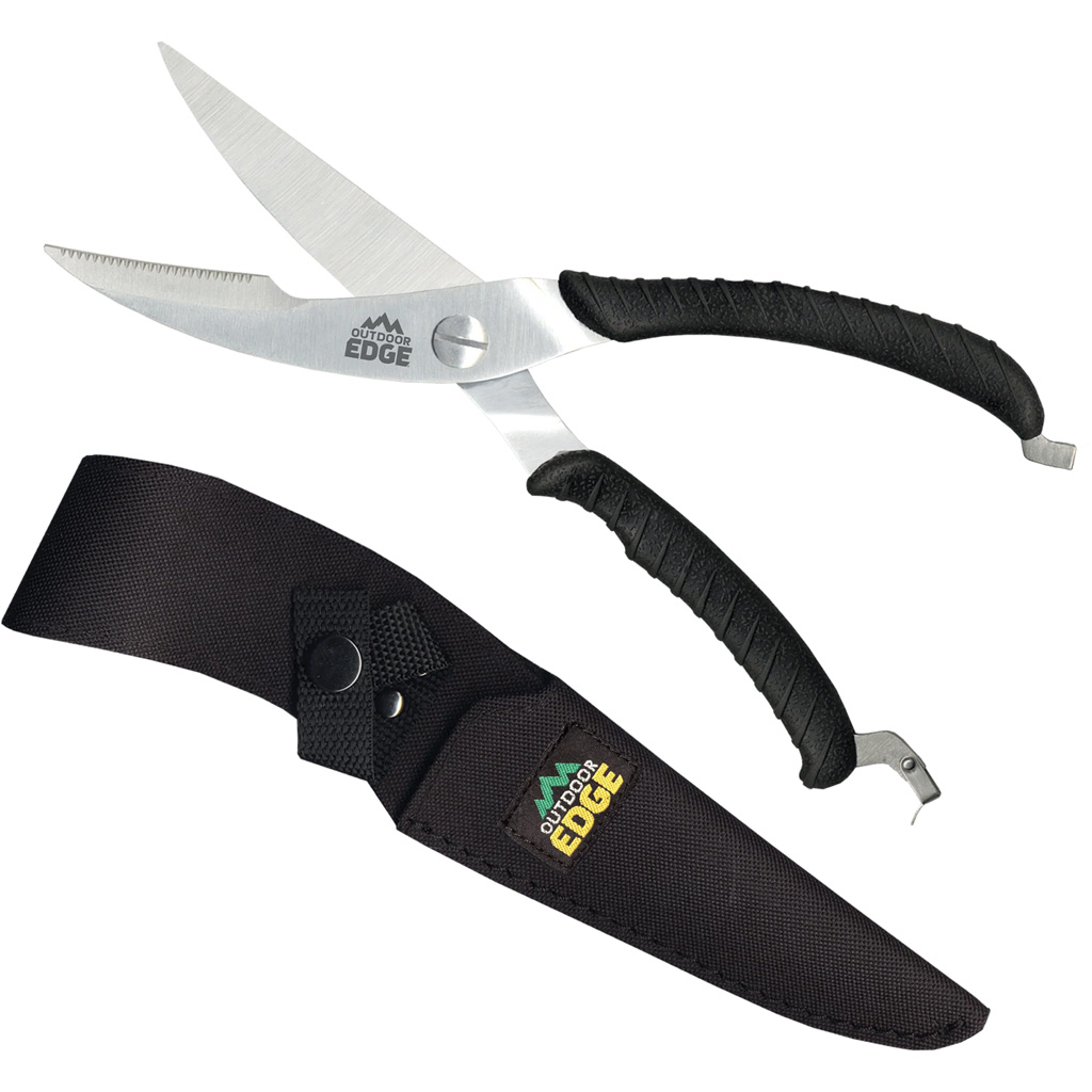 Outdoor Edge Game Shears 3.5 S/s Black With Nylon Sheath
