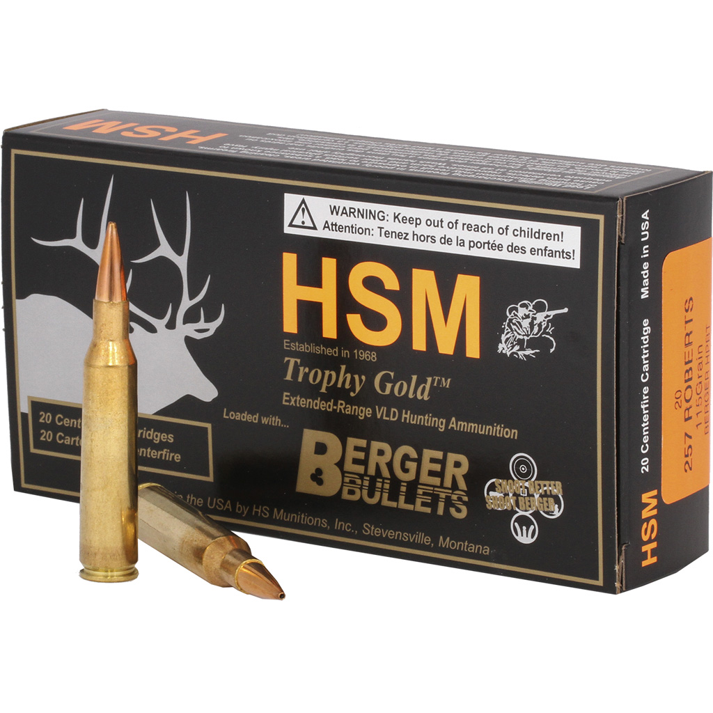 Hsm Trophy Gold 257 Roberts 115GR Berger Vld 20RD