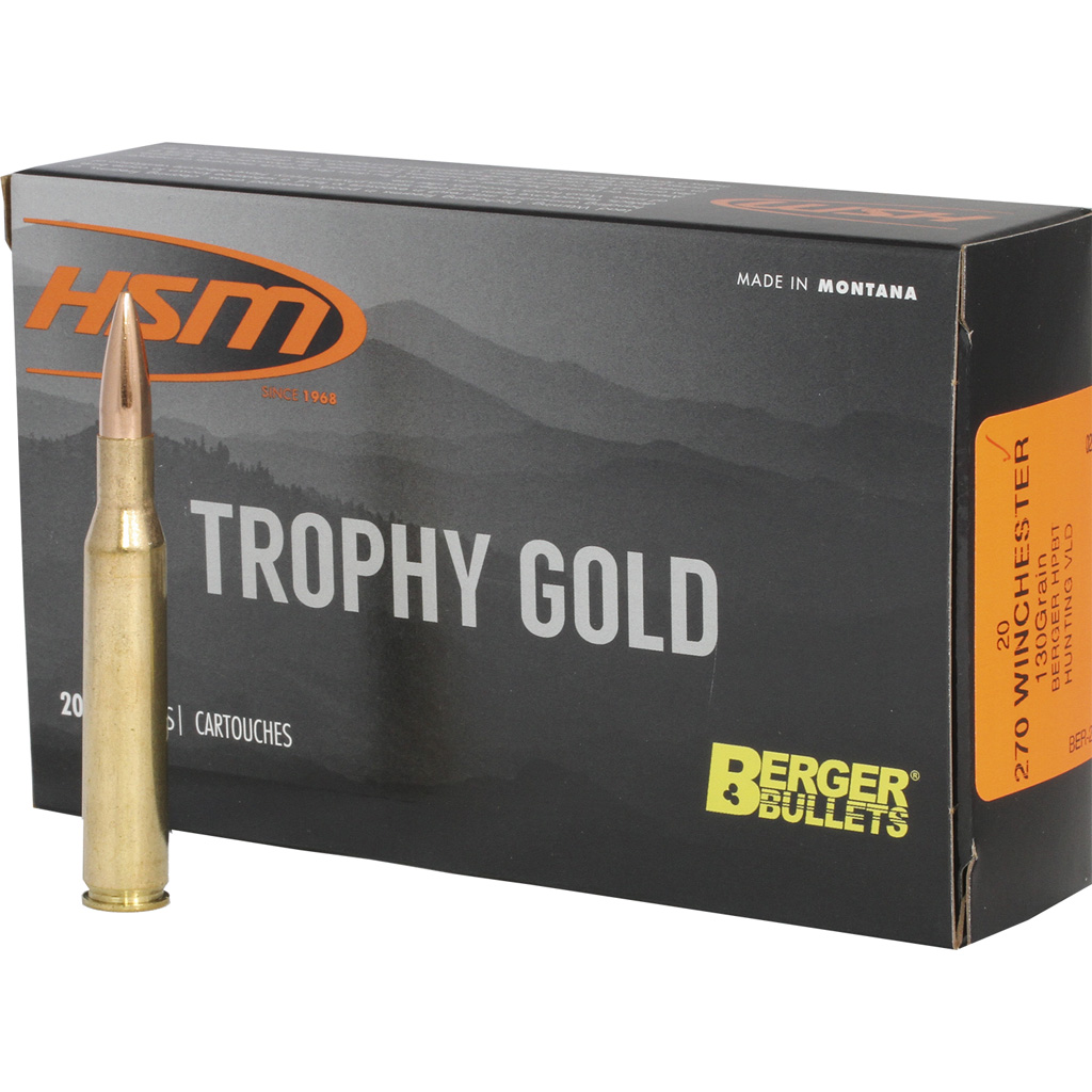 Hsm Trophy Gold 270 Win 130GR Berger Vld 20RD