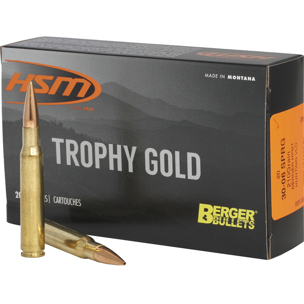 Hsm Trophy Gold 30-06 Springfield 210 Gr. Vld 20 Rd.