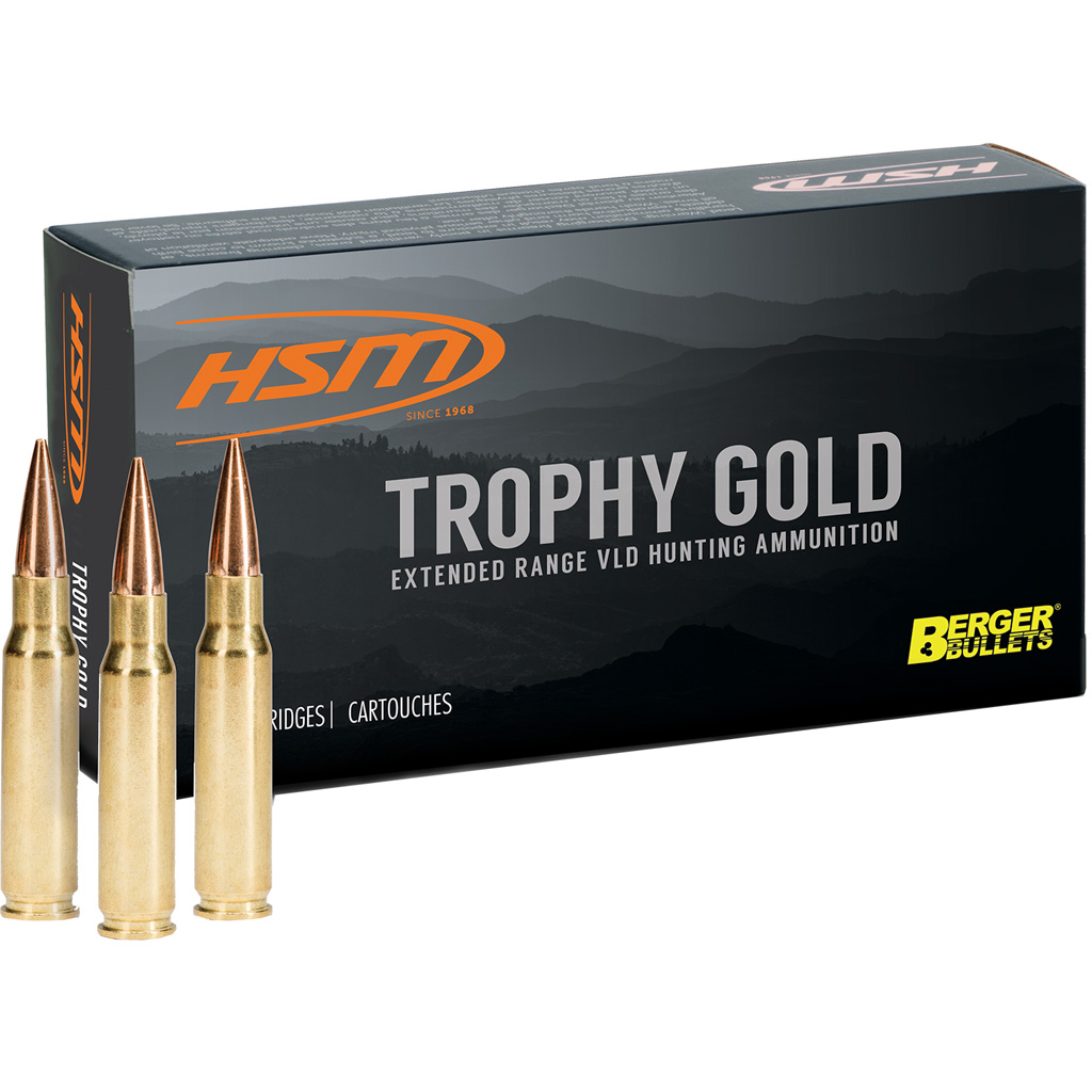 Hsm Trophy Gold 300 Win Mag 185 Gr. Berger Vld 20 Rd.