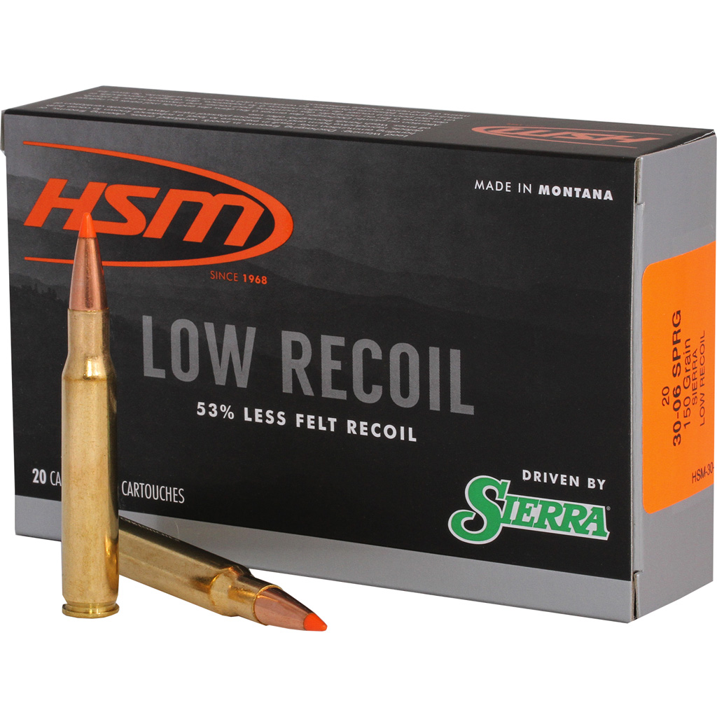 Hsm Low Recoil 30-06 Springfield 150 Gr. 20 Rd.