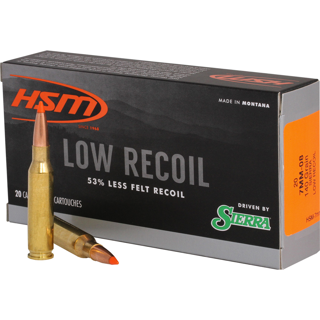 Hsm Low Recoil 7MM-08 Rem 140 Gr. 20 Rd.