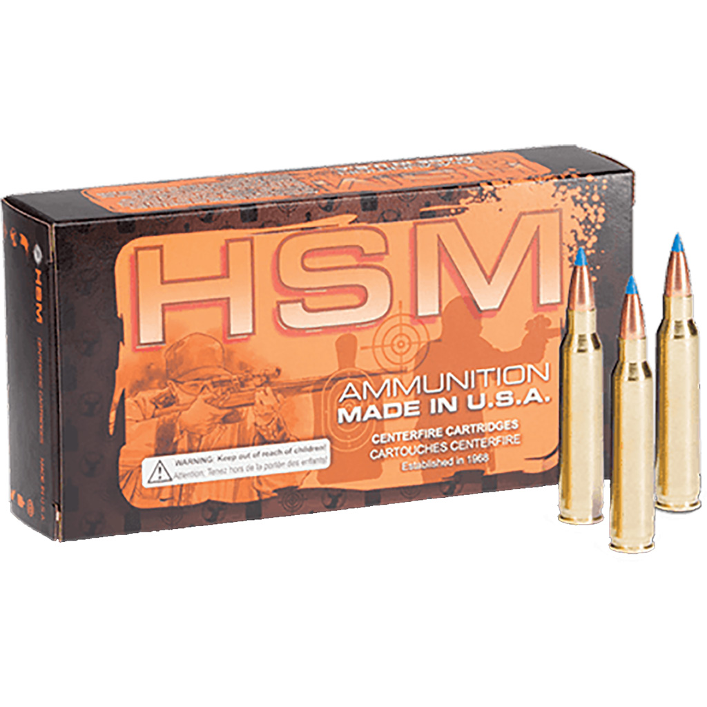 Hsm Varmint Rifle Ammunition 204 Ruger 32 Gr Blitzking 20 Rd.