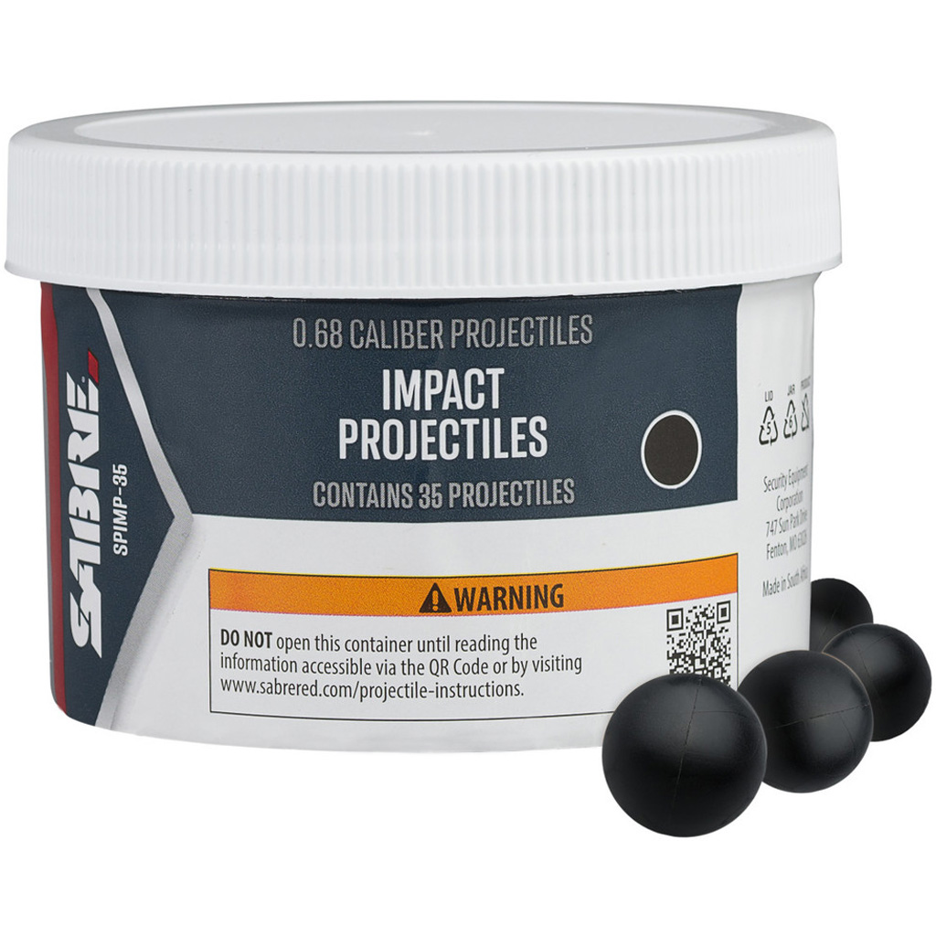 Sabre Impact 0.68 Caliber Projectile - 35 Count Jar