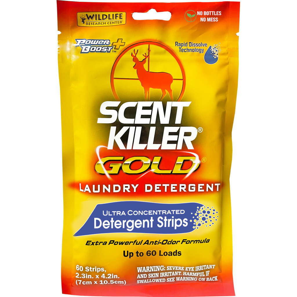 Wildlife Research Scent Killer Gold Laundry Detergent Strips 60CT