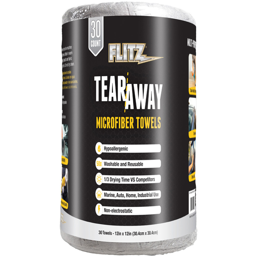 Flitz 12X12 Microfiber Roll 30CT