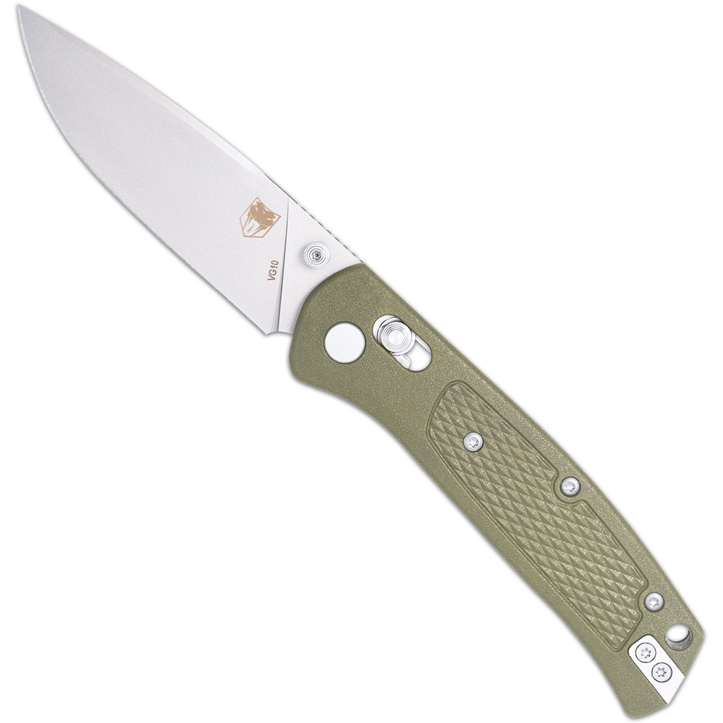 Cobratec Edc Scout Bar Lock Knife Folding Blade Od Green
