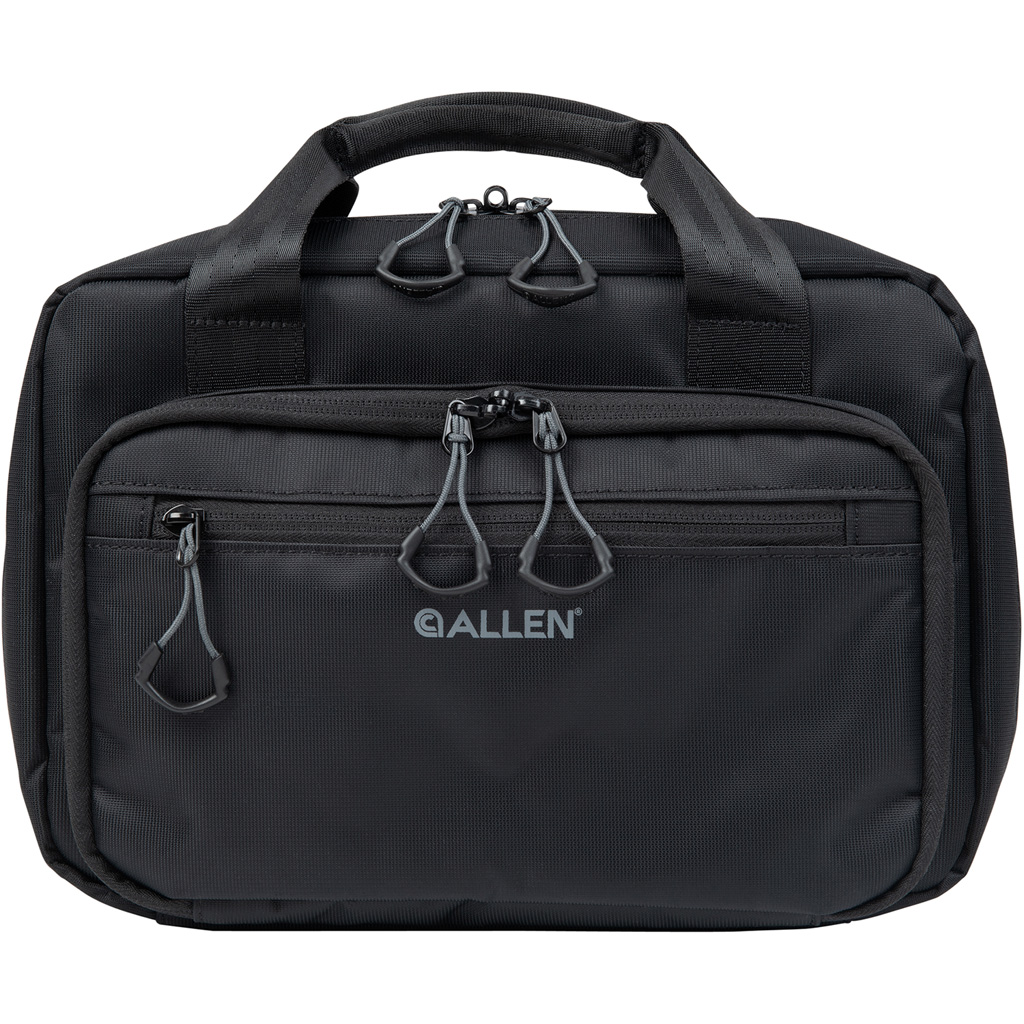 Allen Double Pistol Bag Black - Holds 2 Handguns & 7 Magazines