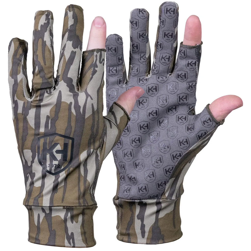 Knight and Hale Run N Gun Gloves - Mossy Oak Original Bottomland