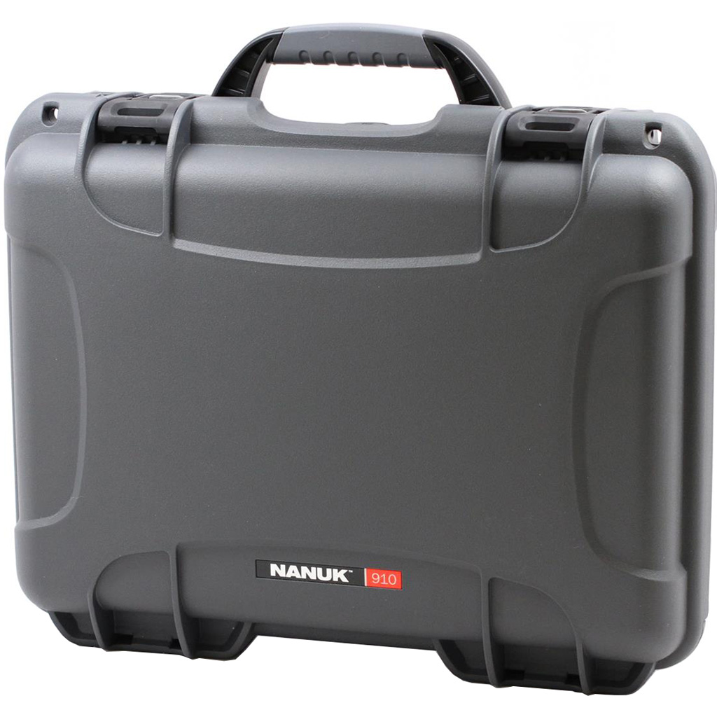 Nanuk 910 Pistol and Accessory Hard Case With Foam Graphite