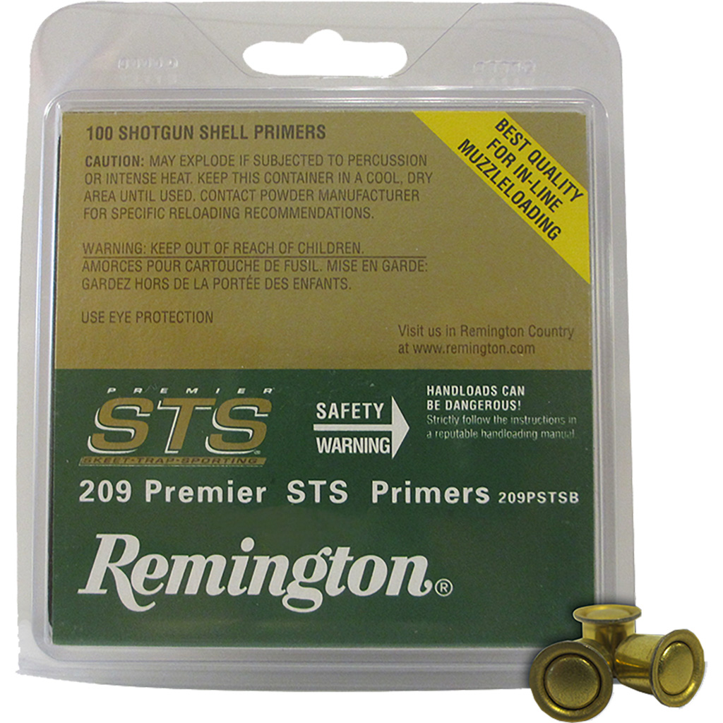 Remington Primer 209 Premier Sts 100 Count Clam Pack