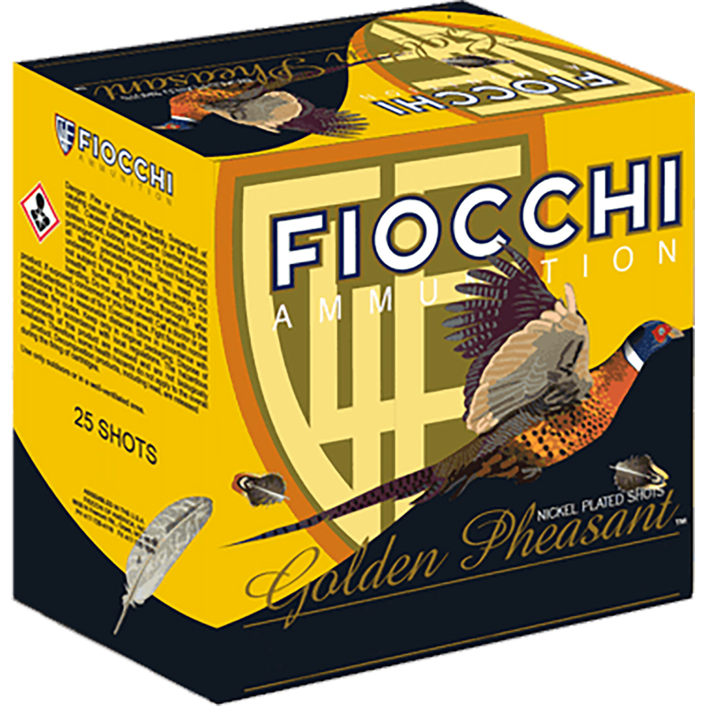 Fiocchi Golden Pheasant Shotgun Loads 12 Ga 2.75 1 3/8 Oz 5 Shot 25 Rd
