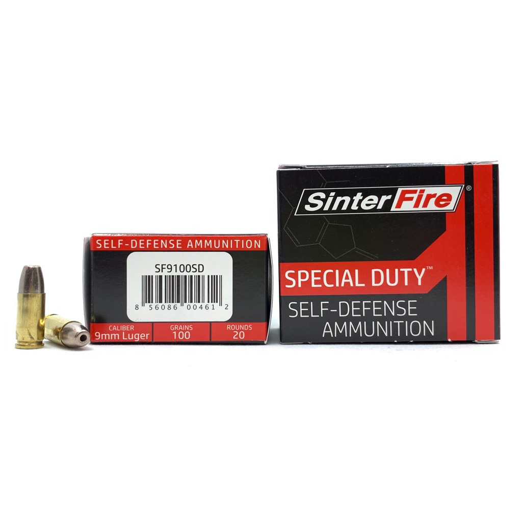 Sinterfire Special Duty 9MM 100 Gr. Hollow Point 20 Rd.