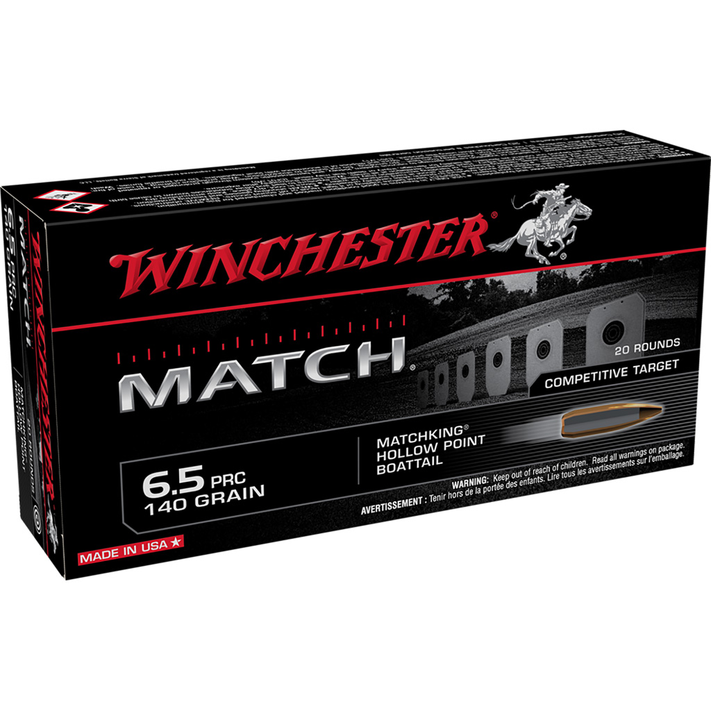 Winchester Match 6.5 Prc 140 Gr Bthp 20 Rd