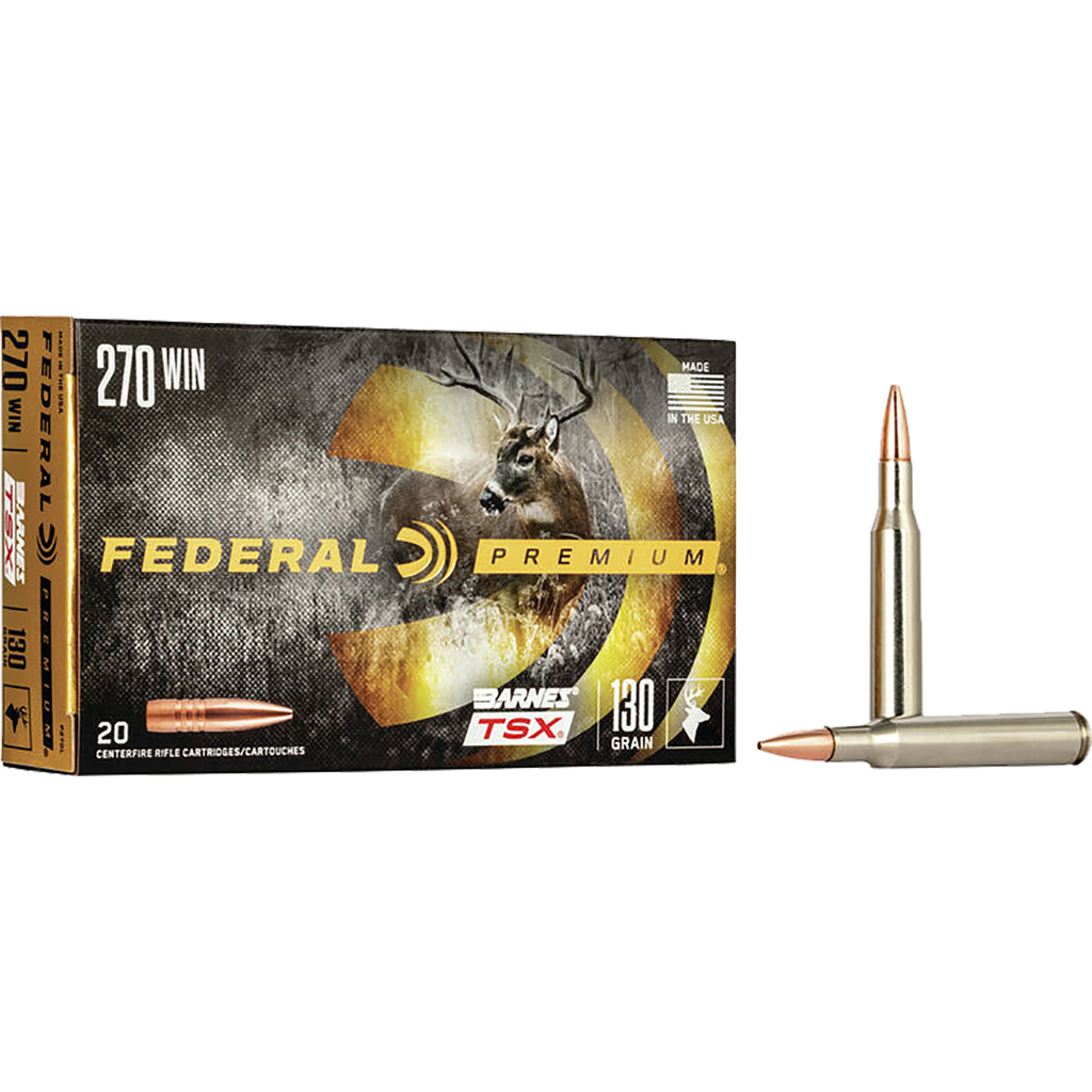 Federal Premium 270 Win 130 Gr Barnes Tsx 20 Rd