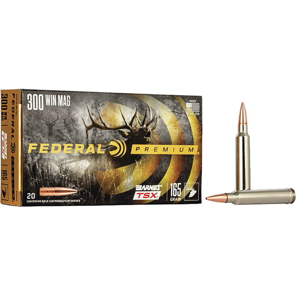Federal Premium 300 Win. Mag. 165 Gr. Barnes Tsx 20 Rd.