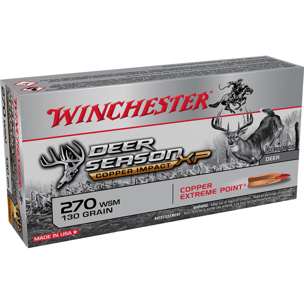 Winchester Copper Impact 270 Wsm 130GR Lead Free 20RD