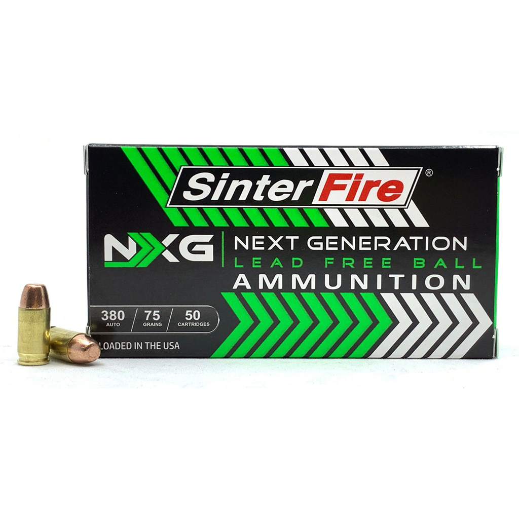 Sinterfire Nxg 380 Acp 75 Gr Lead Free Ball 50 Rd