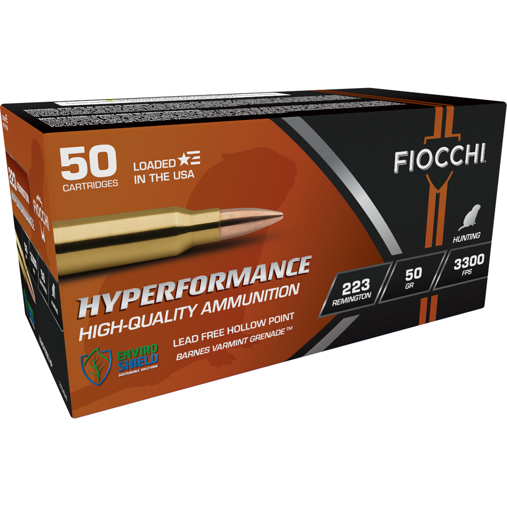 Fiocchi Hyperformance 223 Rem 50 Gr Barnes Varmint Grenade 50 Rd.