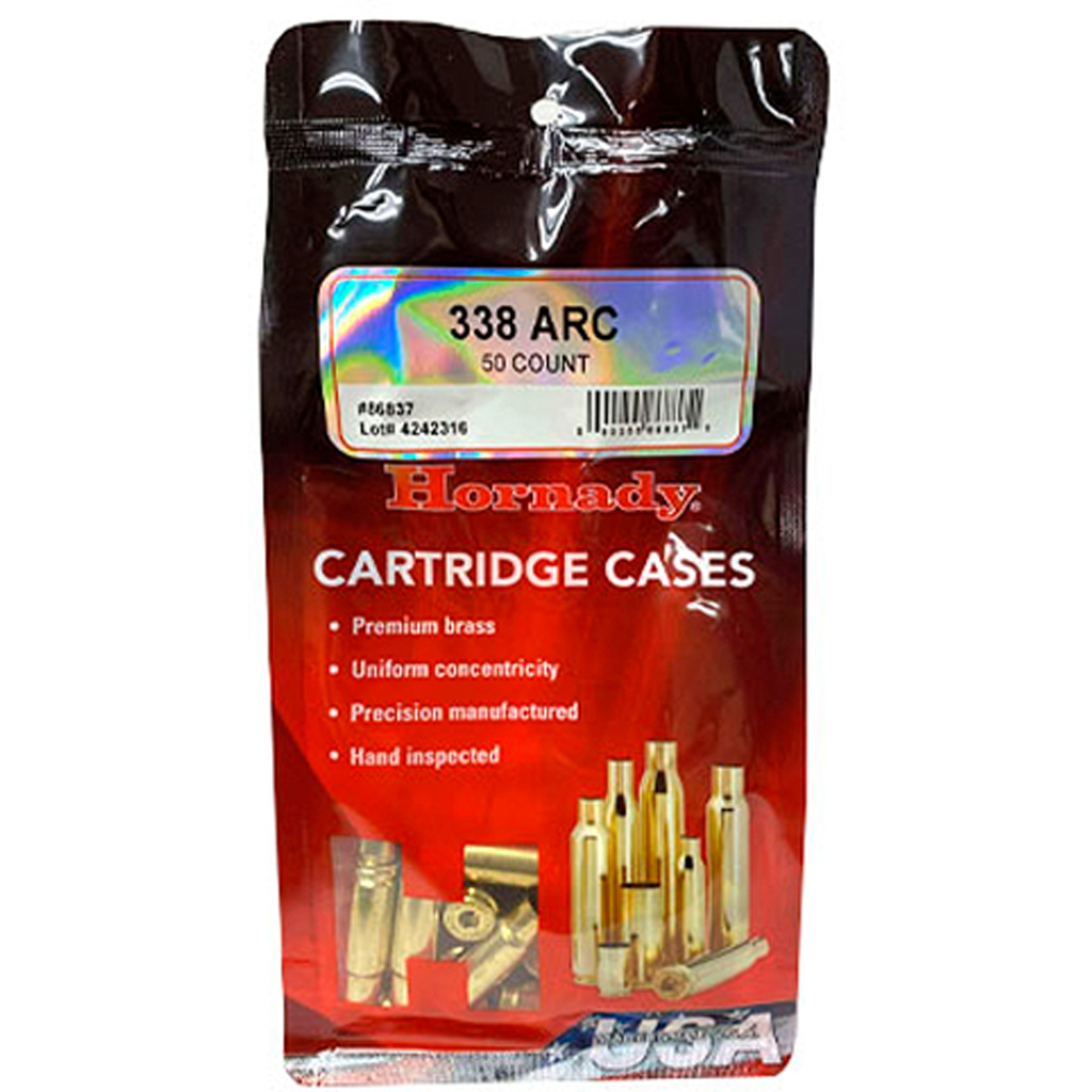 Hornady Brass Case 338 Arc Unprimed 50 Count