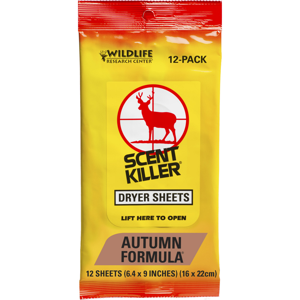 Wildlife Research Scent Killer Dryer Sheets Autumn 12 Pack