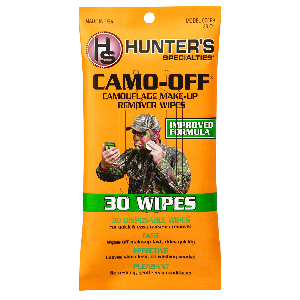 Hunters Specialties Camo-off Makeup Remover Wipes 30PK