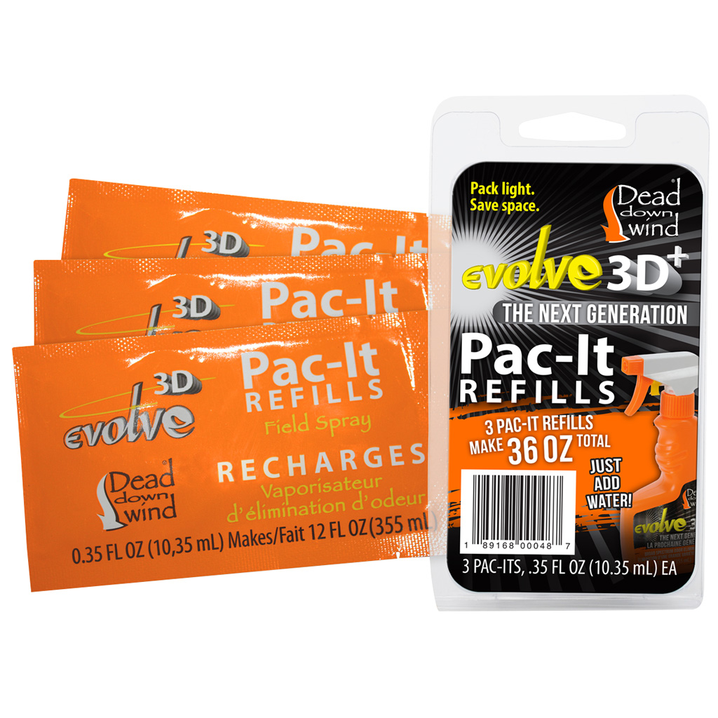 Dead Down Wind 3D+ Pac-it Field Spray Refills 36 Oz Unscented