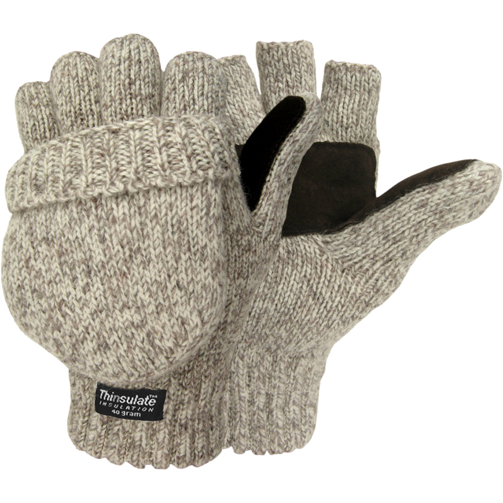 Hot Shot Ragg Wool Insulated Mitten - Oatmeal