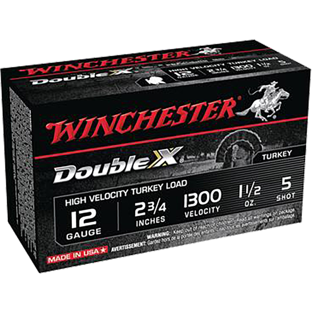 Winchester Double X High Velocity Turkey Load 12GA 2.75 1.5OZ 5 10RD