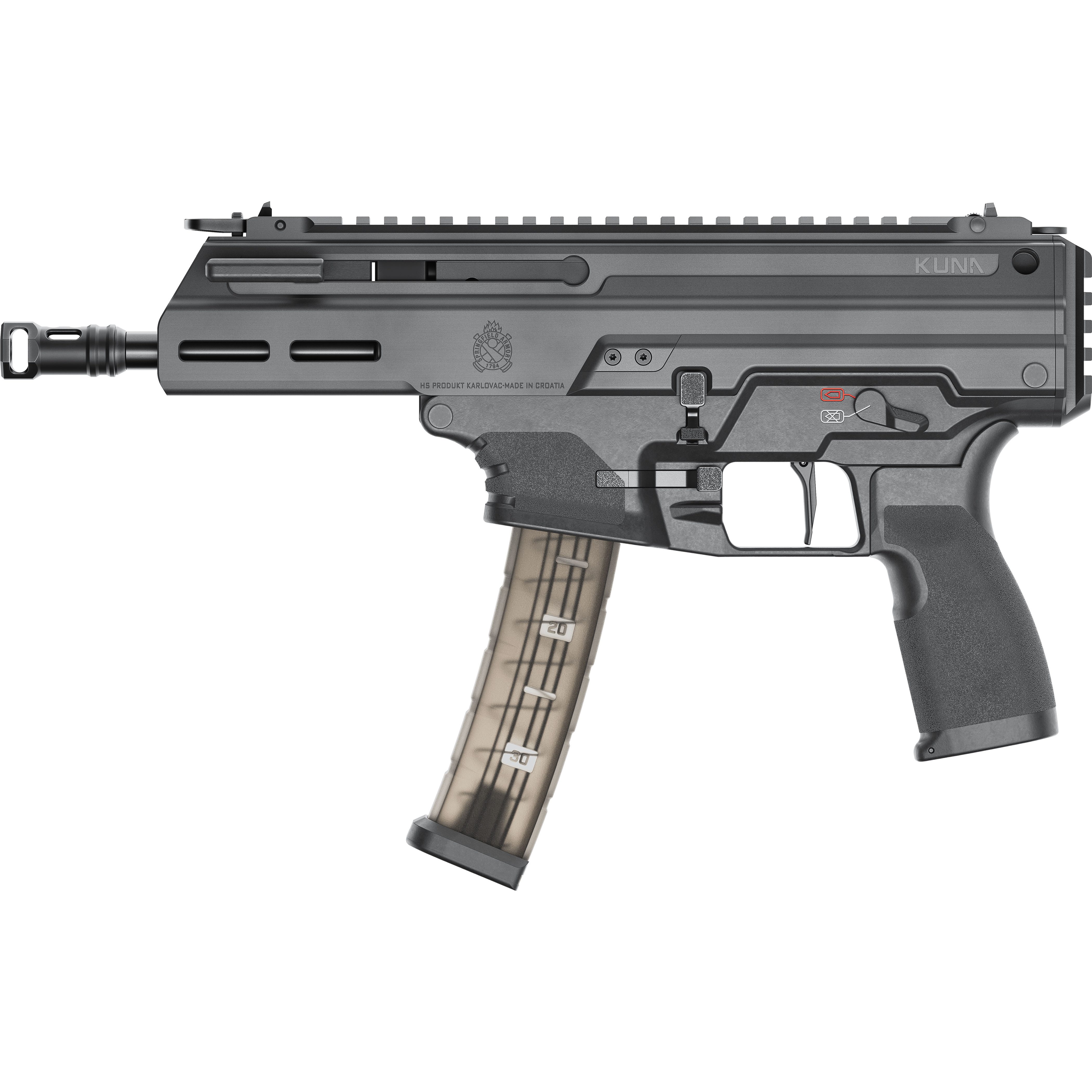 Spg Kuna Pst 9MM 6B Blk 30RD