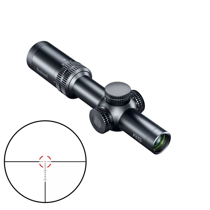 Bushnell R5 1-6X24 Illuminated Riflescope Black