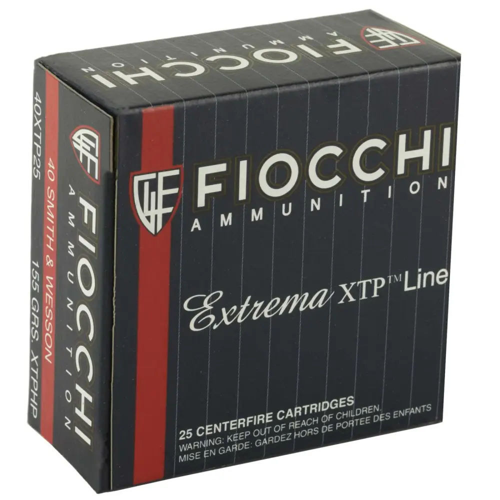 Fiocchi 40 S&w 155GR Xtp Hp 25RD Box