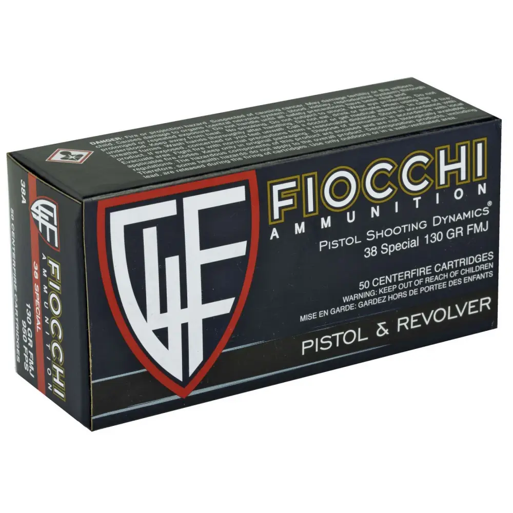 Fiocchi 38 Special 130GR Fmj 50-RD
