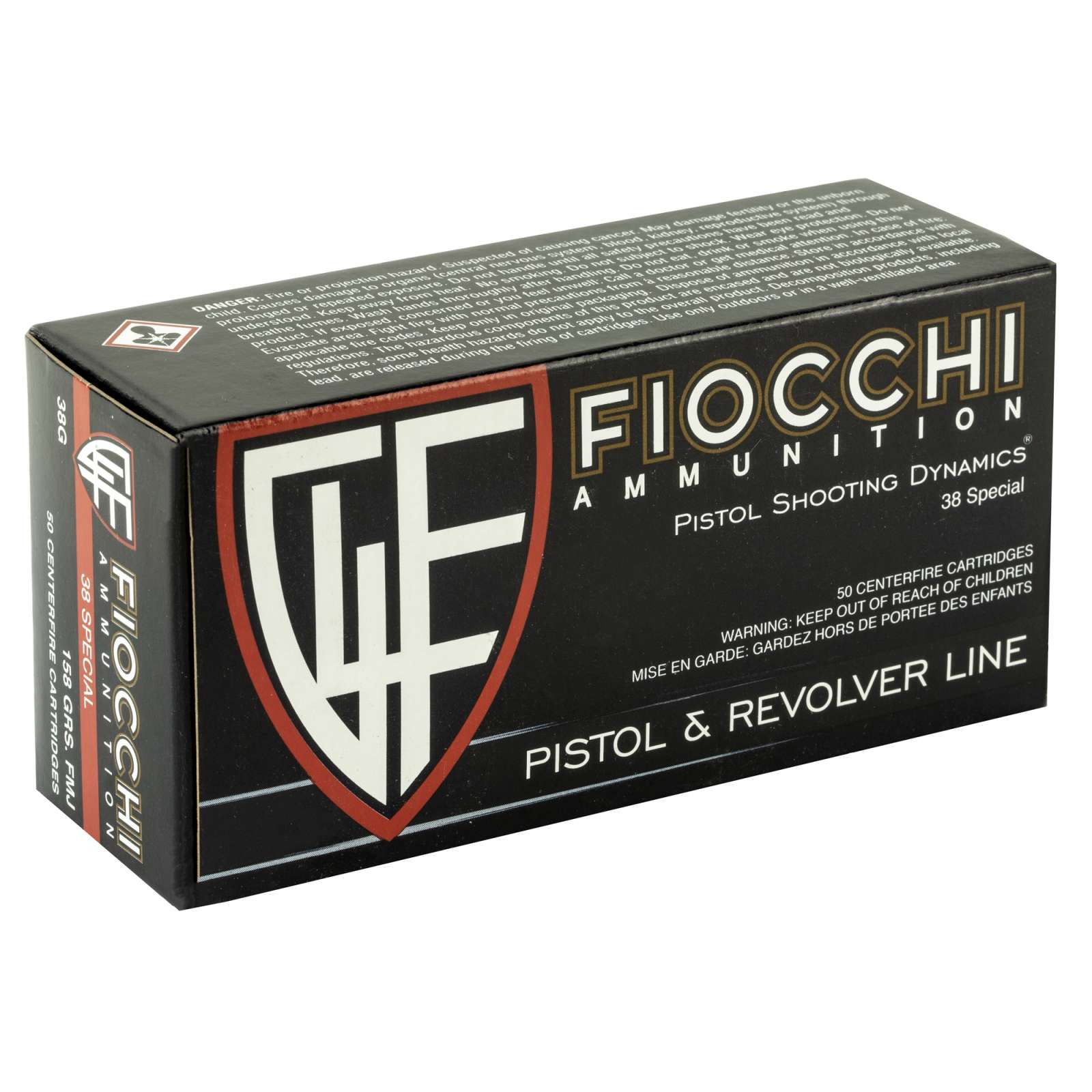 Fiocchi 38 Special 158GR Fmj 50RD