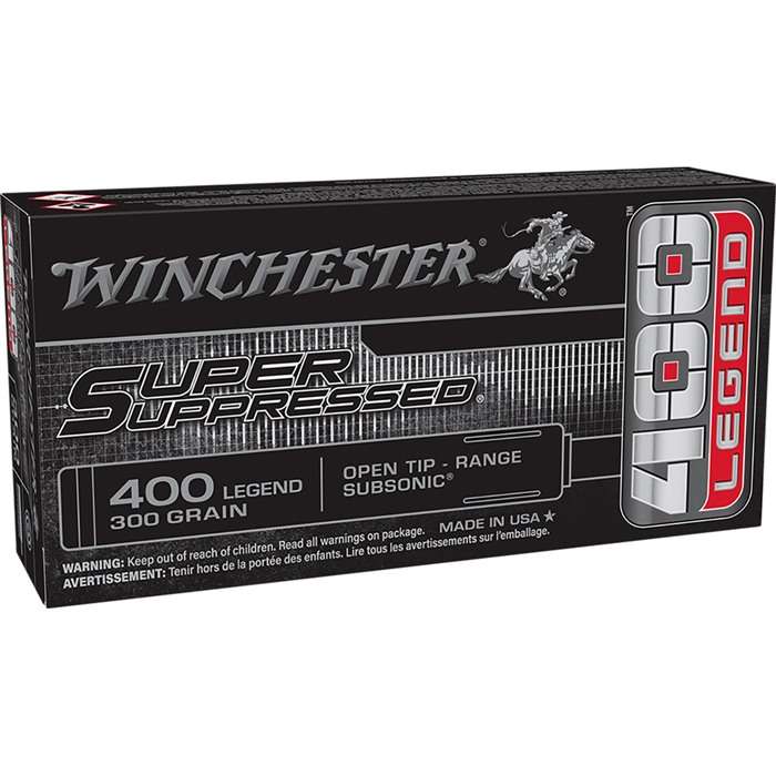 Winchester 400 Legend Open Tip Super Suppressed 300GR 20RD