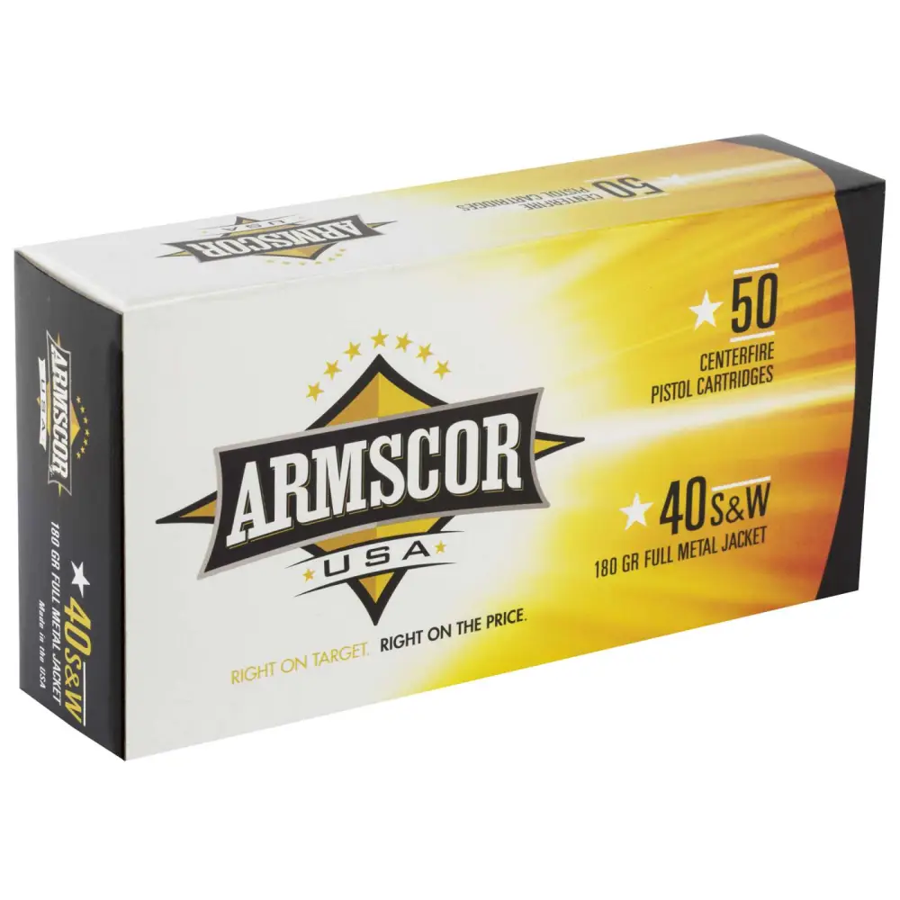 Armscor 40 S&w 180 Gr Fmj Ammo 50 Rounds