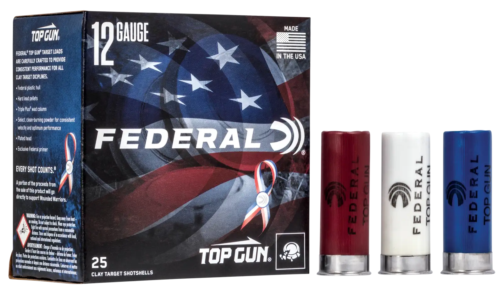 Federal Top Gun 12 Gauge 2.75 8 Shot 1 1/8 Oz