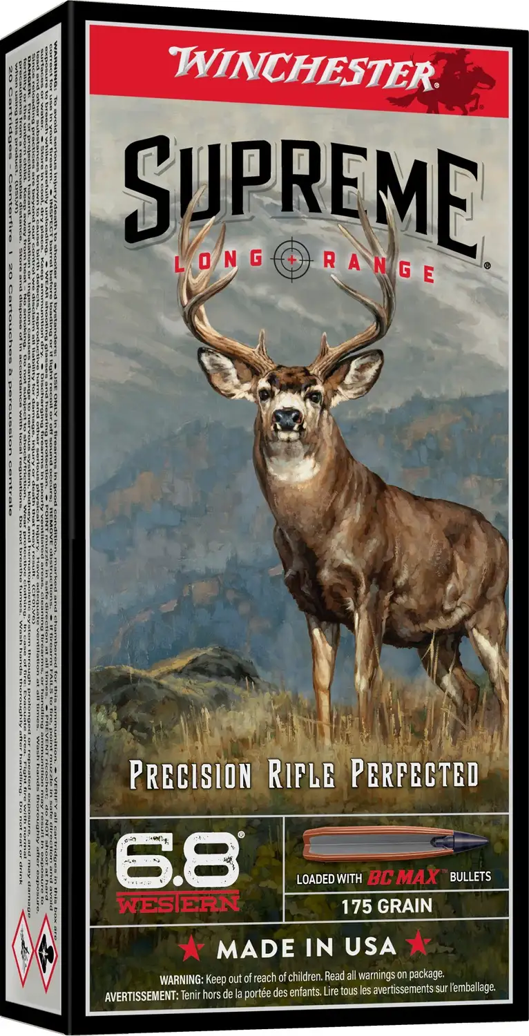 Winchester 6.8 Western 170 Gr Bc Max 20RD 10BX